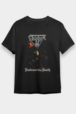 Asphyx Baskılı Unisex Siyah Tişört - Tshirt