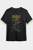 Asphyx Baskılı Unisex Siyah Tişört - Tshirt