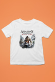 Assassin's Creed Baskılı Beyaz Unisex Çocuk Tişört