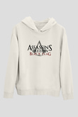 Assassin's Creed Beyaz Unisex Kapşonlu Sweatshirt