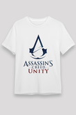 Assassin's Creed Beyaz Unisex Tişört T-Shirt