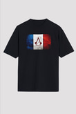 Assassin's Creed Siyah Unisex Oversize Tişört T-Shirt
