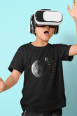 Asteroit Siyah Unisex Çocuk Tişört