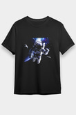Asteroit Siyah Unisex Tişört T-Shirt - TişörtFabrikası