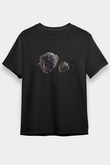 Asteroit Siyah Unisex Tişört T-Shirt - TişörtFabrikası