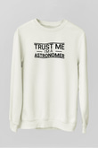 Astrofizikçi Beyaz Unisex Sweatshirt