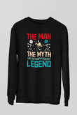 Astrofizikçi Siyah Unisex Sweatshirt