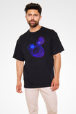 Astrolog Siyah Unisex Oversize Tişört T-Shirt
