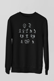 Astrolog Siyah Unisex Sweatshirt