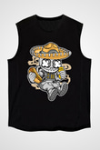 Astronaut Skull Of The Dead Baskılı Unisex Siyah Kolsuz Tişört
