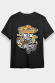 Astronaut Skull Of The Dead Baskılı Unisex Siyah Tişört