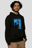 Astronom Siyah Unisex Kapşonlu Sweatshirt