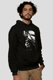 Astronom Siyah Unisex Kapşonlu Sweatshirt