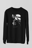 Astronom Siyah Unisex Sweatshirt