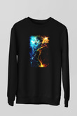 Astronom Siyah Unisex Sweatshirt