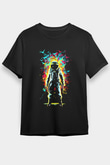 Astronot Siyah Unisex Tişört T-Shirt - TişörtFabrikası