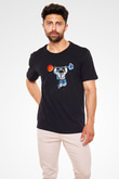 Astronot Siyah Unisex Tişört T-Shirt - TişörtFabrikası