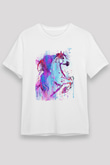 At Beyaz Unisex Tişört T-Shirt - TişörtFabrikası