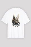 At Beyaz Unisex Tişört T-Shirt - TişörtFabrikası