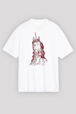 At Beyaz Unisex Tişört T-Shirt - TişörtFabrikası