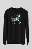 At Siyah Unisex Sweatshirt