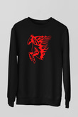 At Siyah Unisex Sweatshirt