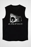 At the Drive-In Siyah Unisex Kolsuz Tişört