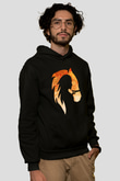At ve KızSiyah  Unisex Hoodie