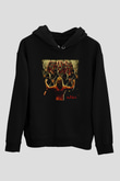 At War Siyah Unisex Kapüşonlu Sweatshirt