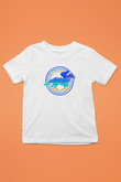 At Yarışı Baskılı Unisex Beyaz Çocuk Tişört - Tshirt