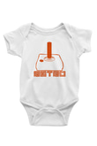 Atari Baskılı Beyaz Unisex Bebek Body - Zıbın