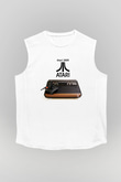 Atari Beyaz Unisex Kolsuz Tişört