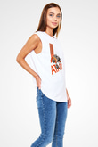 Atari Beyaz Unisex Kolsuz Tişört
