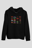 Atari Siyah Unisex Kapüşonlu Sweatshirt