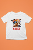 ATeam Baskılı Beyaz Unisex Çocuk Tişört