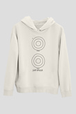 Atıcılık Baskılı Unisex Ekru Hoodie