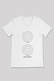 Atıcılık Baskılı Unisex V Yaka Tişört - Tshirt