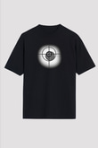 Atıcılık - Shooting Baskılı Unisex Siyah Oversize Tişört