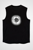Atıcılık - Shooting Baskılı Unisex Siyah Kolsuz Tişört