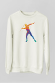 Atlet Beyaz Unisex Sweatshirt