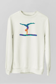 Atlet Beyaz Unisex Sweatshirt