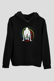 Atletizm - Athletics Baskılı Unisex Siyah Hoodie