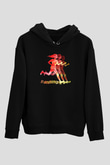 Atletizm - Athletics Baskılı Unisex Siyah Hoodie
