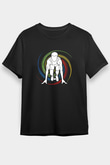 Atletizm - Athletics Baskılı Unisex Siyah Tişört - Tshirt