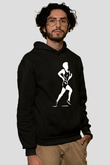 Atletizm - Athletics Baskılı Unisex Siyah Hoodie