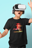 Atletizm - Athletics Baskılı Unisex Siyah Çocuk Tİşörtü - Tshirt