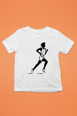 Atletizm Baskılı Unisex Beyaz Çocuk Tişört - Tshirt