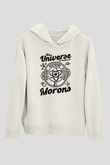 Atom Proton Nötron Eelektron Baskılı Unisex Ekru Hoodie