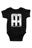 Attack Attack Siyah Bebek Body - Zıbın