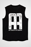 Attack Attack Siyah Unisex Kolsuz Tişört